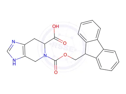 Chemical structure of 5-(((9h-Fluoren-9-yl)methoxy)carbonyl)-4,5,6,7-tetrahydro-3h-imidazo[4,5-c]pyridine-6-carboxylic acid