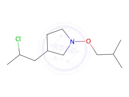 Chemical structure of 3-(2-Chloropropyl)-1-isobutoxypyrrolidine