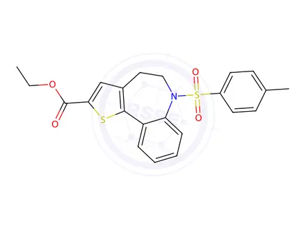 Chemical structure of Ethyl 5,6-Dihydro-6-[(4-methylphenyl)sulfonyl]-4H-thieno[3,2-d][1]benzazepine-2-carboxylate