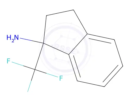Chemical structure of 1-(Trifluoromethyl)-2,3-dihydro-1h-inden-1-amine