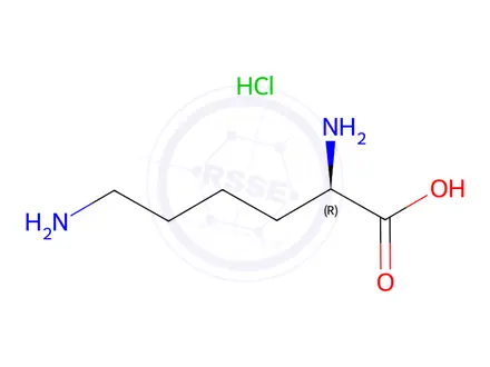 Chemical structure of D-Lysine(Hydrochloride)