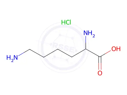 Chemical structure of Dl-lysine monoHCl
