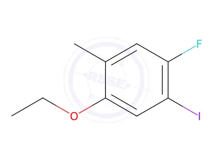 Chemical structure of 1-Ethoxy-4-fluoro-5-iodo-2-methylbenzene