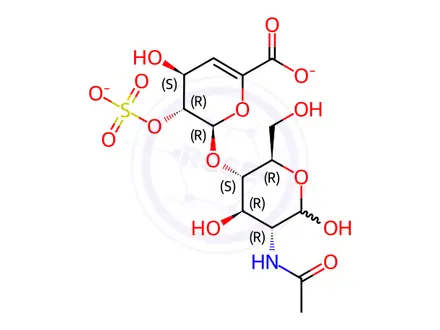 Chemical structure of Chondroitin Sulfate Impurity 21 (Heparin Disaccharide III-A)