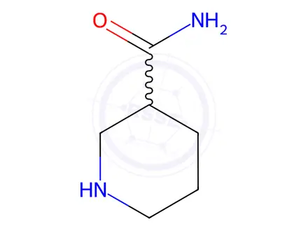 Chemical structure of 3-Piperidinecarboxamide