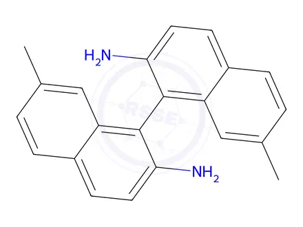 Chemical structure of 7,7'-Dimethyl[1,1'-binaphthalene]-2,2'-diamine