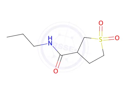 Chemical structure of N-propyltetrahydrothiophene-3-carboxamide 1,1-dioxide