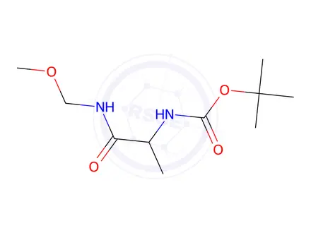 Chemical structure of tert-Butyl (1-((methoxymethyl)amino)-1-oxopropan-2-yl)carbamate