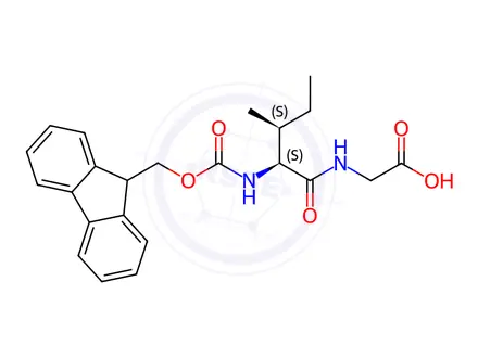 Chemical structure of Fmoc-Ile-Gly-OH