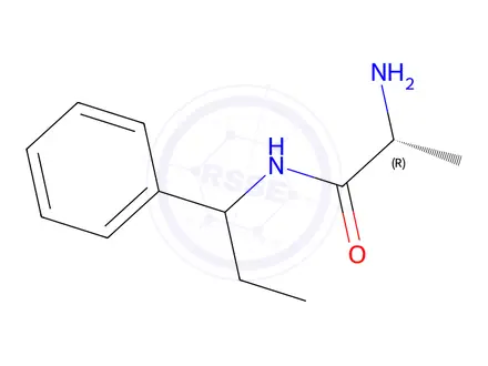 Chemical structure of (2r)-2-Amino-N-(1-phenylpropyl)propanamide