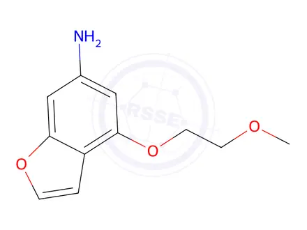 Chemical structure of 4-(2-Methoxyethoxy)benzofuran-6-amine