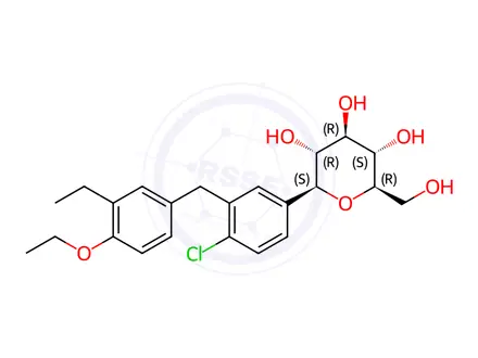 Chemical structure of Dapagliflozin EP Impurity B (Free Base)