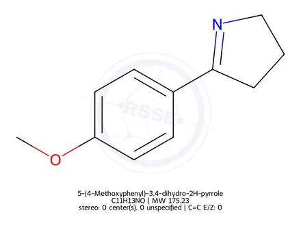 Chemical structure of 5-(4-Methoxyphenyl)-3,4-dihydro-2H-pyrrole