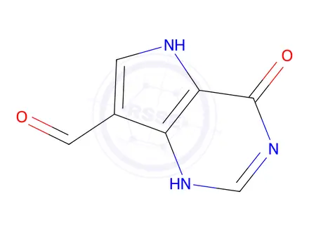 Chemical structure of 4-Oxo-4,5-dihydro-1H-pyrrolo[3,2-d]pyrimidine-7-carbaldehyde