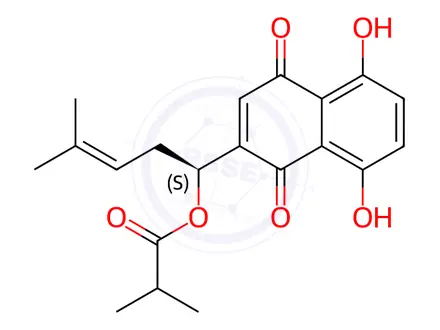 Chemical structure of Alkannin Impurity 6