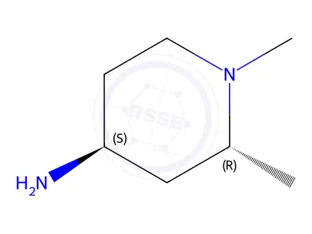 Chemical structure of rel-(2R,4S)-1,2-dimethylpiperidin-4-amine dihydrochloride