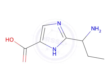 Chemical structure of 2-(1-Aminopropyl)-1h-imidazole-5-carboxylic acid