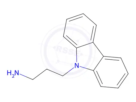 Chemical structure of 3-(9H-Carbazol-9-yl)propan-1-amine