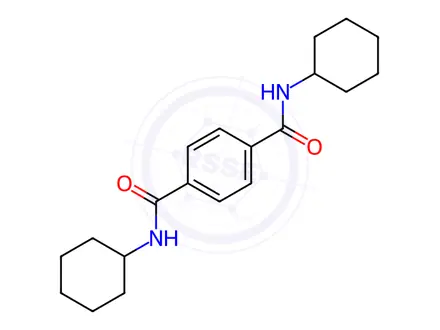 Chemical structure of N,N'-DICYCLOHEXYLTEREPHTHALAMIDE