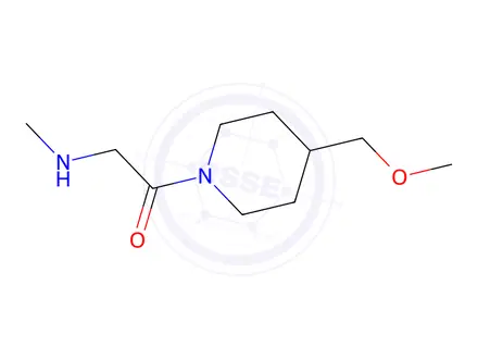 Chemical structure of 1-[4-(methoxymethyl)piperidin-1-yl]-2-(methylamino)ethan-1-one