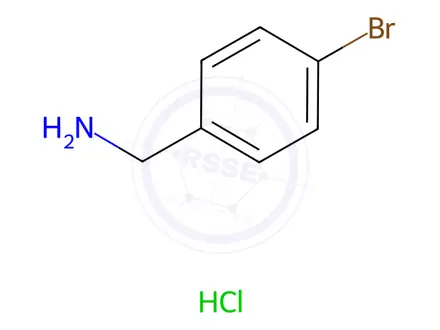 Chemical structure of 4-Bromobenzylamine hydrochloride
