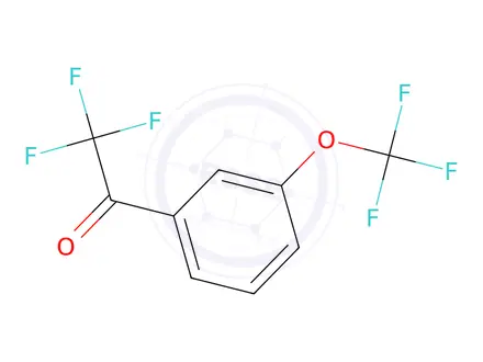 Chemical structure of 2,2,2-Trifluoro-1-(3-(trifluoromethoxy)phenyl)ethan-1-one