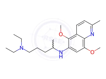 Chemical structure of N4-(5,8-Dimethoxy-2-methylquinolin-6-yl)-N1,N1-diethylpentane-1,4-diamine