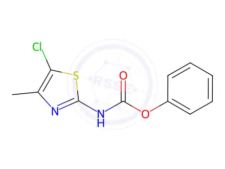 Chemical structure of Phenyl (5-chloro-4-methylthiazol-2-yl)carbamate