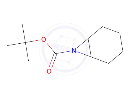 Chemical structure of tert-butyl 7-azabicyclo[4.1.0]heptane-7-carboxylate