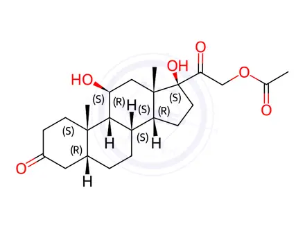 Chemical structure of Hydrallostane 21-Acetate