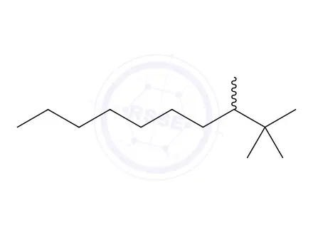 Chemical structure of 2,2,3-Trimethyl Decane