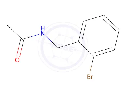 Chemical structure of N-(2-Bromobenzyl)acetamide, 97%