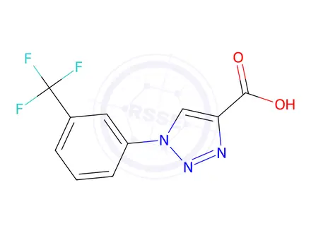 Chemical structure of 1-[3-(Trifluoromethyl)phenyl]-1H-1,2,3-triazole-4-carboxylic Acid