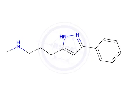 Chemical structure of methyl[3-(3-phenyl-1H-pyrazol-5-yl)propyl]amine
