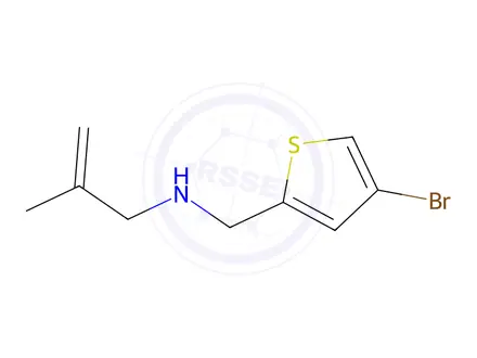 Chemical structure of n-((4-Bromothiophen-2-yl)methyl)-2-methylprop-2-en-1-amine