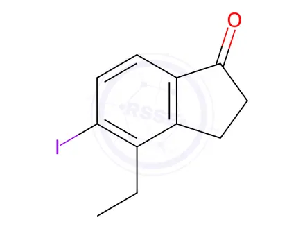Chemical structure of 4-Ethyl-5-iodo-indan-1-one