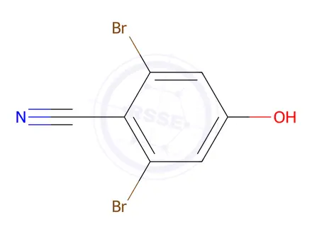 Chemical structure of 2,6-Dibromo-4-hydroxybenzonitrile
