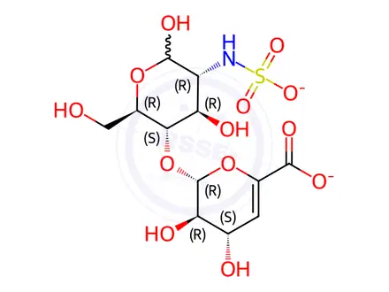Chemical structure of Heparin Disaccharide IV-S Disodium Salt
