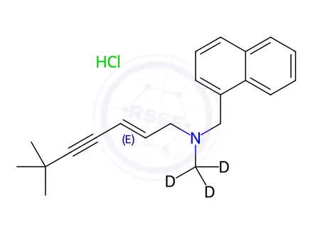 Chemical structure of Terbinafine D3 Hydrochloride