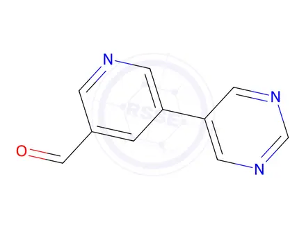 Chemical structure of 5-(PyriMidin-5-yl)nicotinaldehyde