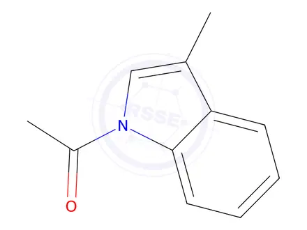 Chemical structure of 3-Methyl-1-acetyl-1H-indole