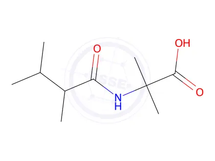 Chemical structure of 2-(2,3-Dimethylbutanamido)-2-methylpropanoic acid