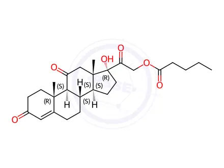 Chemical structure of Cortisone 21-Valerate