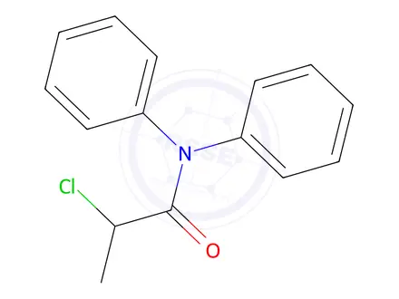 Chemical structure of 2-Chloro-N,N-diphenylpropanamide