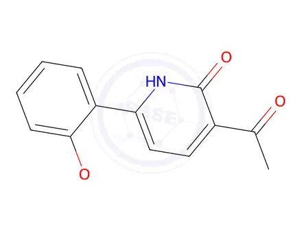 Chemical structure of 3-Acetyl-6-(2-methoxyphenyl)pyridin-2(1H)-one