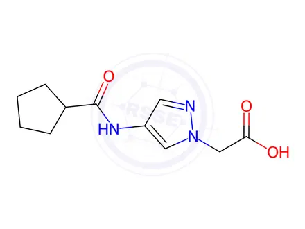Chemical structure of [4-(Cyclopentanecarbonyl-amino)-pyrazol-1-yl]-acetic acid