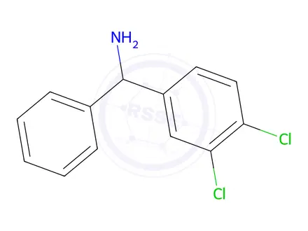 Chemical structure of (3,4-Dichlorophenyl)(phenyl)methanamine