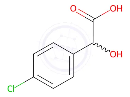 Chemical structure of 4-Chloromandelic acid