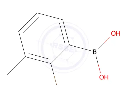 Chemical structure of (2-bromo-3-methylphenyl)boronic acid