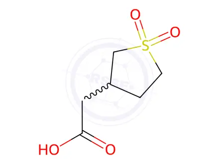 Chemical structure of (1,1-Dioxidotetrahydro-3-thienyl)acetic acid